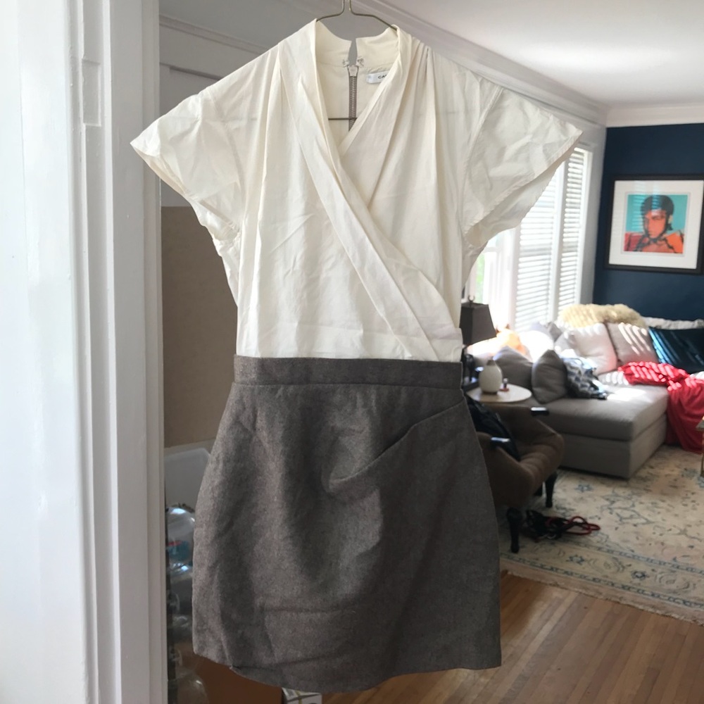 Carven cap sleeve dress